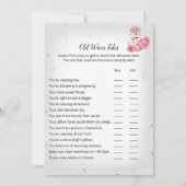 Silver Flamingo Ballerina Alte Ehefrauen Tale Game Einladung (Vorderseite)