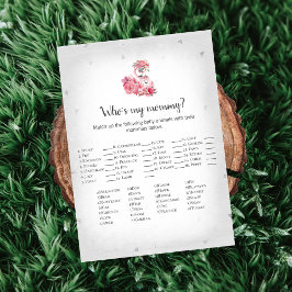 Silver Flamingo Ballerina, mein Mommy Baby Game Einladung