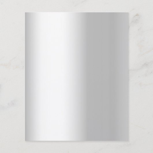 Silver floral 60. Hochzeitstag Einladung (Rückseite)