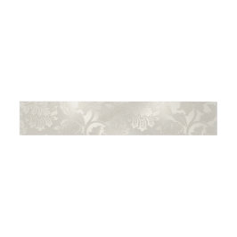 Silver Floral Pattern Bellyband Einladungsbanderole
