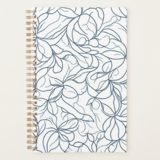 Silver Floral Pattern Planer