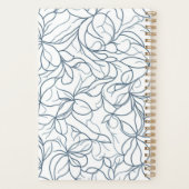 Silver Floral Pattern Planer (Rückseite)