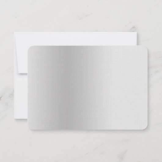 Silver Floral Wedding Reply Türkis RSVP Karte (Rückseite)