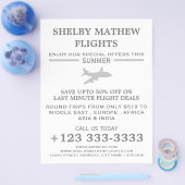 Silver Flugzeug Icon, Airline Advertising Flyer (Einzeln)