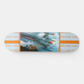 Silver Flyer Skateboard Deck 7 7/8" (Horizontal)