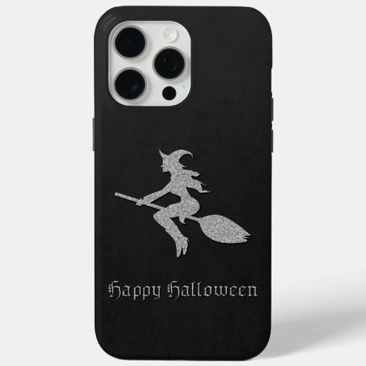 Silver Flying Hexe Halloween Case-Mate iPhone Hülle (Rückseite)