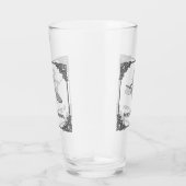 Silver Flying Hexe Halloween Glas (Rechts)