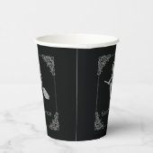 Silver Flying Hexe Halloween Pappbecher (Rechts)