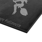 Silver Flying Hexe Halloween Schneidebrett (Ecke)