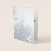 Silver FOIL 1. Verheiratetes Jahr Jahr im Review-F Folienkarte (Vorderseite)