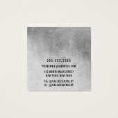 Silver Foil Add Your Logo Overing Display Card (Rückseite)