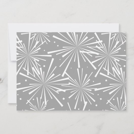 Silver Foil Balloons Silver Foil Party II Einladung (Rückseite)