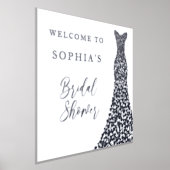 Silver Foil Begrüßungszeichen für Brautparty Foliendrucke (Ablage )