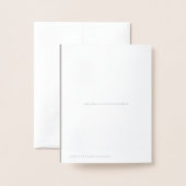 Silver Foil Beileid Vielen Dank Card mit Cross Folienkarte (Rückseite mit Umschlag)