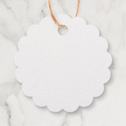 Silver Foil Christmas Snowflake Geschenkanhänger (Rückseite)