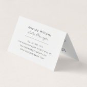 Silver Foil Effect Double Loyalty Business Card Visitenkarten (Rückseite)