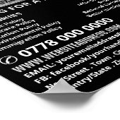 Silver Foil Effect Politische Wahlkampfwerbung Poster (Ecke)