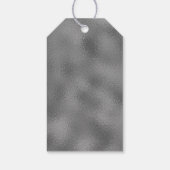 Silver Foil Effect Typography Merry Christmas Geschenkanhänger (Rückseite)