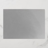 Silver Foil Foto PhD Abschluss Danke Karte (Rückseite)