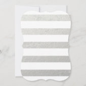 Silver Foil Glamour | Elegante Einladungen für Hoc (Rückseite)