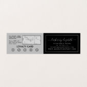 Silver Foil Lashes Schönheit Makeuty Visitenkarten (Innenseite Aufgefaltet)