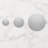 Silver Foil Look Custom Large Konfetti (Vorderseiten)