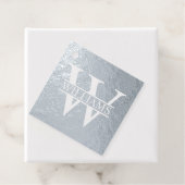 Silver Foil Personalisiert Monogramm und Name Geschenkanhänger (Mit Box)