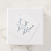 Silver Foil Personalisiert Monogramm und Name Geschenkanhänger (Mit Box)