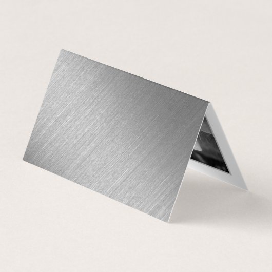 Silver Foil & Script Foto Save the Date Karte (Rückseite)