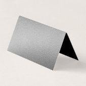 Silver Foil Script Logo Business Danke Karte (Rückseite)