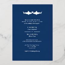 Silver Foil Shark Wedding