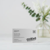 Silver Foil Shine - Business Card Design Visitenkarte (Stehend Vorderseite)