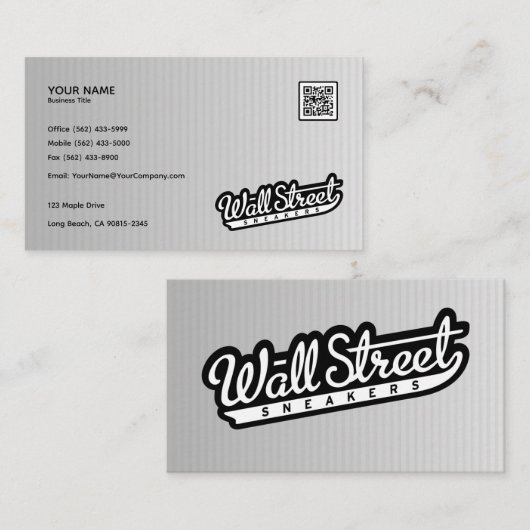Silver Foil Shine - Business Card Design Visitenkarte (Vorne/Hinten)