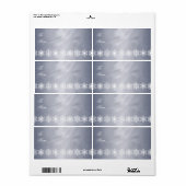 Silver Foil Snowflake Trip Weihnachtsgeschenk Tag (Vorne)
