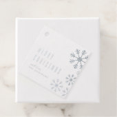 Silver Foil Snowflakes Weihnachtsgeschenk Tag (Mit Box)