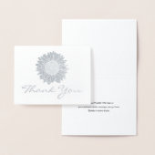Silver Foil Sonnenblume für Unternehmen Vielen Dan Folienkarte (Anzeige)