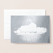Silver Foil Stall Image Folienkarte (Vorderseite mit Umschlag)