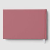 Silver Foil Stork on Pink Baby Dusche Gästebuch (Rückseite)