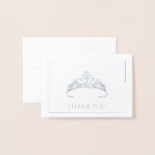 Silver Foil Tiara Mini Card Folienkarte (Vorderseite mit Umschlag)