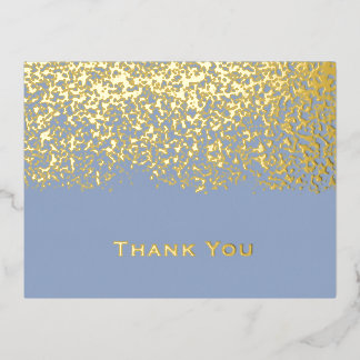 Silver Foil Wedding Vielen Dank Folien Feiertagspostkarte