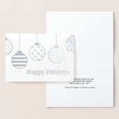 Silver Foil Weihnachtsschmuck Happy Holidays Folienkarte (Anzeige)
