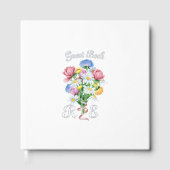 Silver Foil Wildflower Garden Wedding Spring Flora Gästebuch (Vorderseite)