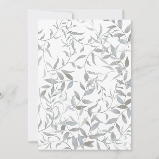 Silver Foliage Save the Date (Rückseite)