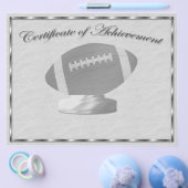 Silver Football Certificate of Achievement Flyer (Einzeln)