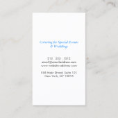 SILVER FORK on DARK GRAY Visitenkarte (Rückseite)