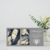 SILVER FORMAL COLLAGE | DANKE, DASS DU KARTE (Stehend Vorderseite)