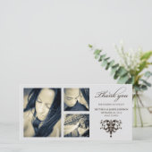 SILVER FORMAL COLLAGE | DANKE, DASS DU KARTE (Stehend Vorderseite)
