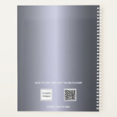 Silver Foto elegante Termine 2025 Planer (Rückseite)