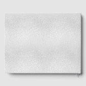 Silver Foto Glitzern Gästebuch (Rückseite)