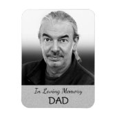 Silver Foto Magnet für Vater oder Großvater (Vertikal)